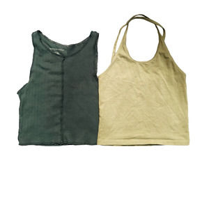 American Eagle Green Tank Top Bundle Lot of 2 Womens Size XS